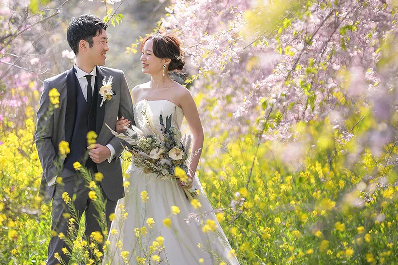 Fuji with Cherry Blossom photo wedding 4