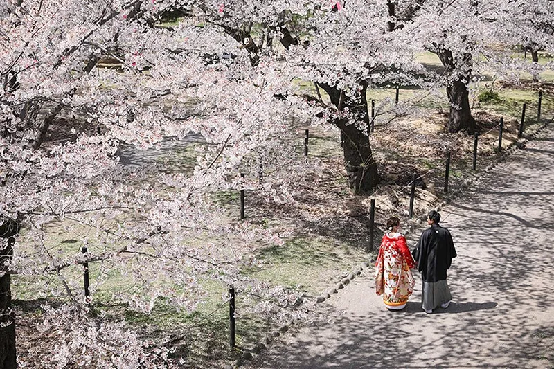 Komoro Kaikoen Park photo wedding 4