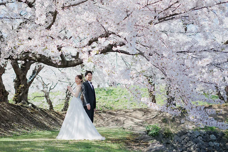 Goryokaku Park photo wedding 4