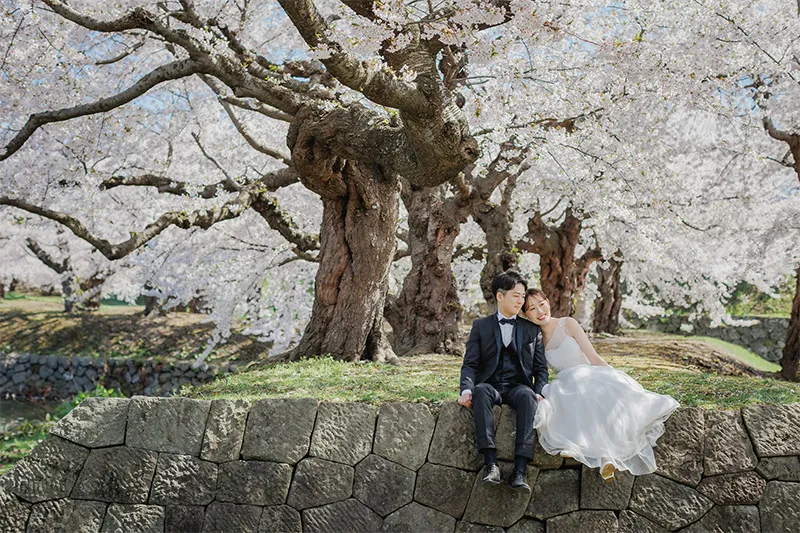 Goryokaku Park photo wedding 5