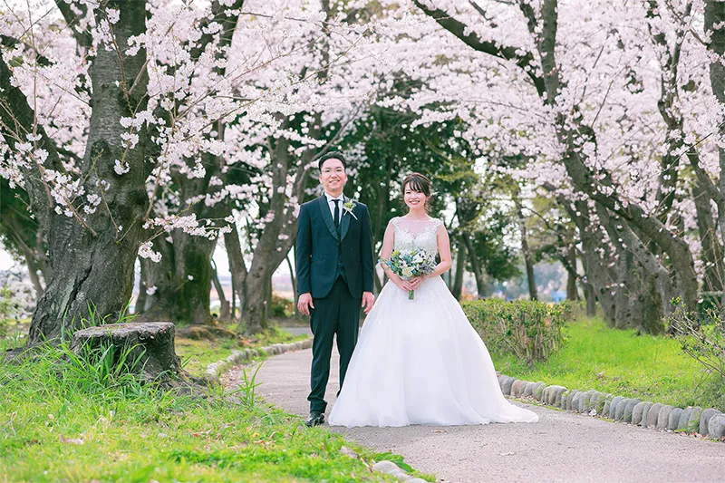 Shonai Ryokuchi Park photo wedding 2
