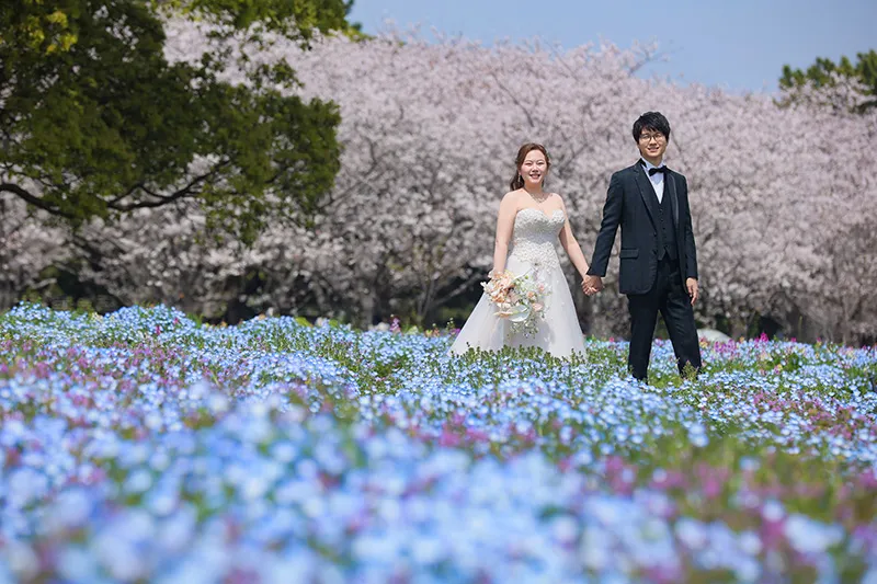 Uminonakamichi Seaside Park photo wedding 3
