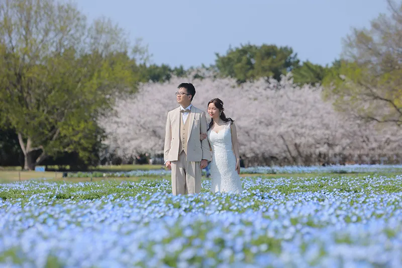 Uminonakamichi Seaside Park photo wedding 6