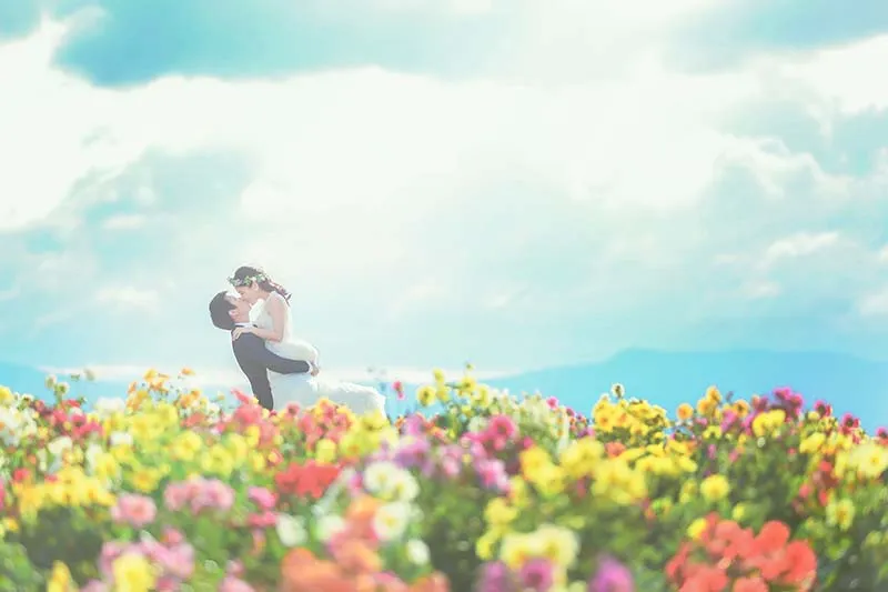 Shikisai-no-Oka photo wedding 3