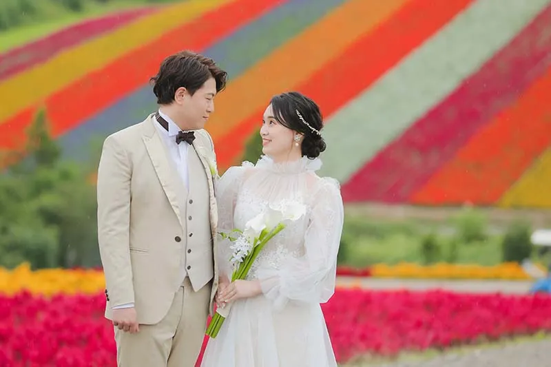 Shikisai-no-Oka photo wedding 6