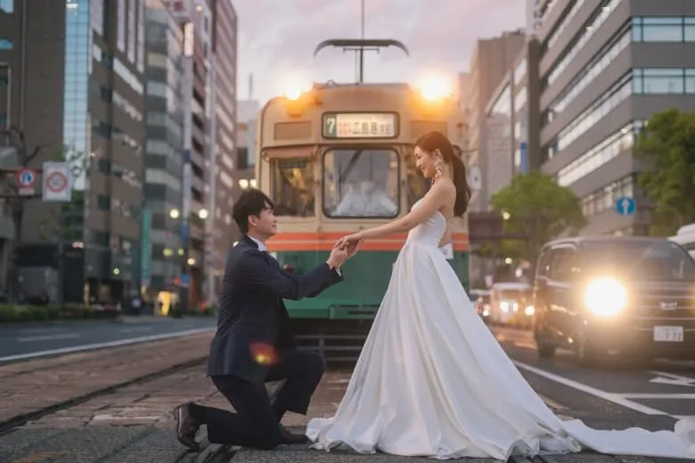 Hiroshima Street photo wedding 1