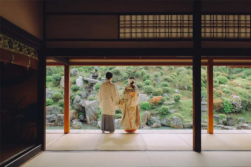 Chishaku-in Temple photo wedding 2