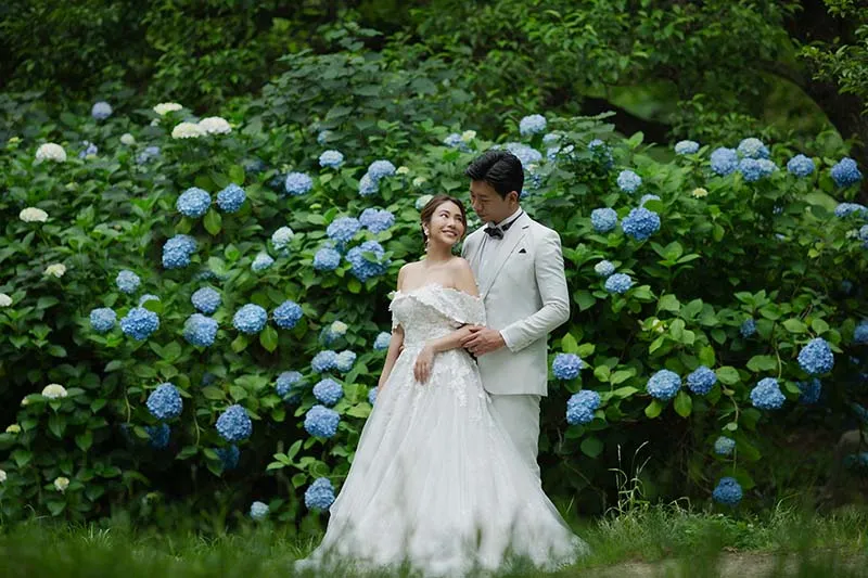 Tsurumiryokuchi Park photo wedding 1