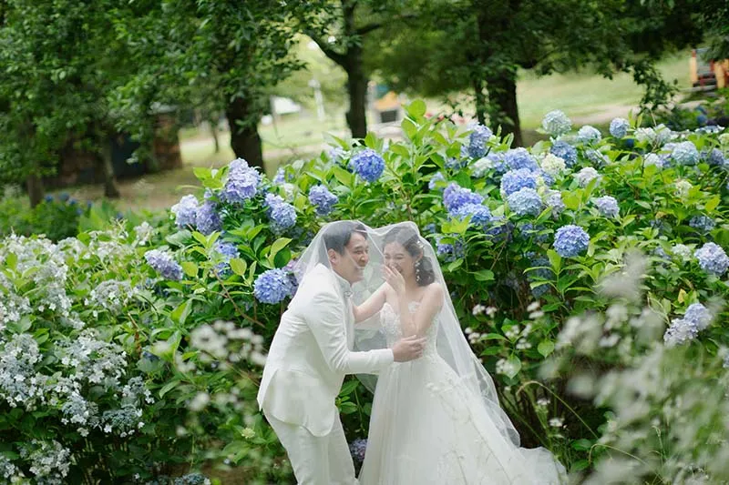 Tsurumiryokuchi Park photo wedding 3