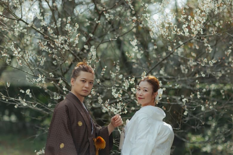Daikaku-ji temple photo wedding 2