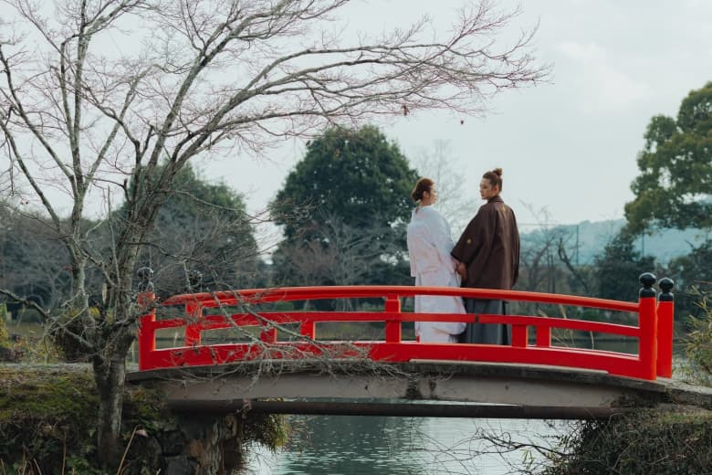 Daikaku-ji temple photo wedding 4