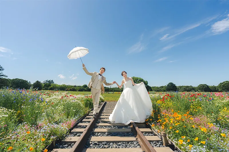 Showa Kinen Park photo wedding 5