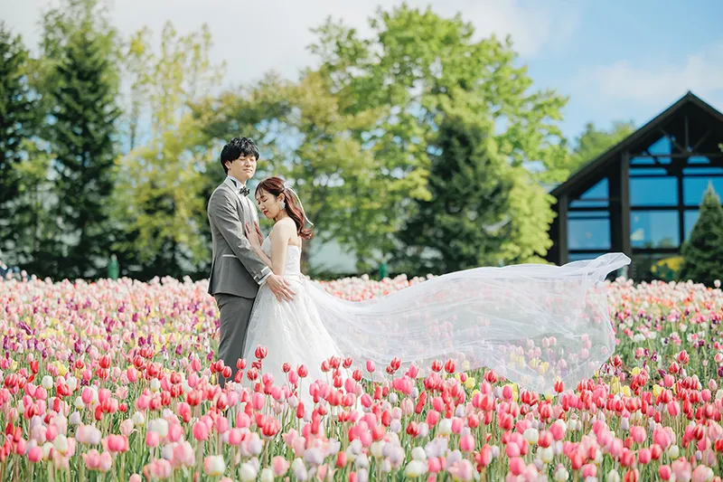 Takino Suzuran Hillside Park photo wedding 1