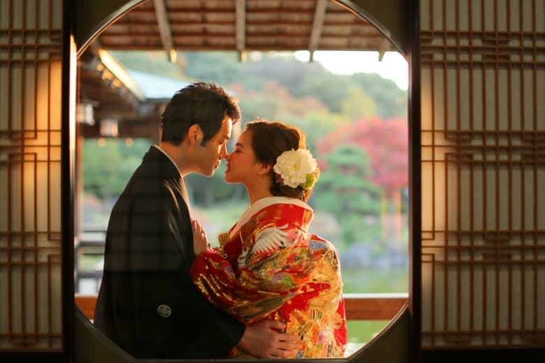 Daisen Japanese Garden photo wedding 4