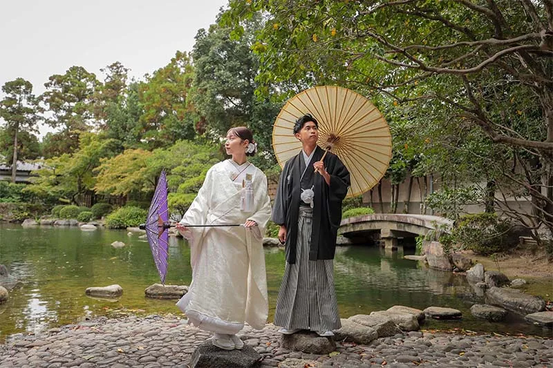 Yusentei Japanese Garden photo wedding 6