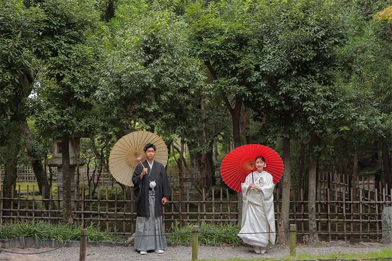 Yusentei Japanese Garden photo wedding 7